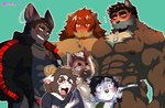 2021 abs alexei_zoloto anthro bear biceps black_clothing black_hair black_jacket black_tattoo black_topwear blank_stare blue_eyes blush bodily_fluids booboo34 bovid brown_bear brown_body brown_facial_hair brown_fur brown_hair button_ears canid canine canis caprine censored chest_tattoo chest_tuft clothed clothing crying dave_volkov deltoids dog_tags ear_chain ear_piercing ear_stud equid equine facial_hair facial_markings floppy_ears fur goat goatee green_eyes grey_body grey_fur grim group hair head_markings horse hybrid hyena jacket james_sanchez jewelry jockstrap jockstrap_only joe_turner kangaroo long_hair looking_at_viewer macropod male male/male mammal markings marsupial multicolored_body multicolored_fur muscular muscular_anthro muscular_male muzzle_(marking) necklace nipples notched_ear obliques pantsless pecs piercing red_clothing red_jockstrap red_underwear rhinoceros shirtless small_tail spotted_hyena tail tan_body tan_fur tan_hair tattoo tears theo_anderson topless topwear tuft two_tone_body two_tone_fur underwear underwear_only ursine white_body white_clothing white_fur white_jockstrap white_underwear william_dalton wolf yellow_eyes