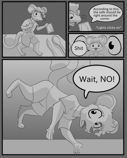 anthro border duo grey_border male male/male micro text vore kolev_art kolev_of_astora bovid caprine mammal murid murine rat rodent sheep 4:5 comic english_text hi_res monochrome