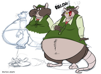 anthro belly big_belly brown_body brown_fur bubble buckteeth burping chubby_cheeks clothing drunk drunk_bubble fur headgear headwear irish male obese obese_anthro obese_male open_mouth overweight overweight_anthro overweight_male shirt solo substance_intoxication teeth text topwear whiskers dutch_(artist) mammal murid murine rat rodent 2024 digital_media_(artwork) english_text hi_res sketch