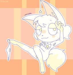 3_toes 4_fingers :3 anthro armpit_fetish armpit_hair bangs bedroom_eyes blush blush_lines body_hair bottomwear breasts clothing eyebrows feet female fingers fluffy fluffy_tail fur inner_ear_fluff looking_at_viewer narrowed_eyes nipples panties pants pasties pink_nose pubes raised_arm raised_leg seducing_viewer seductive simple_background smile smiling_at_viewer solo tail toes tuft underwear white_body white_fur yellow_body yellow_eyes yellow_fur alaaala941 domestic_cat felid feline felis mammal
