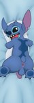 anthro anus backsack balls bedding blue_body blue_nose body_pillow butt dakimakura flaccid genitals hug hugging_object hugging_pillow looking_at_viewer lying male on_front open_mouth penis pillow solo white_pillow moofles123 disney lilo_and_stitch stitch_(lilo_and_stitch) alien experiment_(lilo_and_stitch) 1:3 absurd_res dakimakura_design hi_res