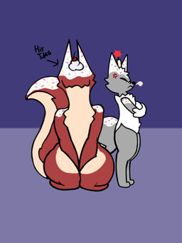 anthro female foxo_(bad_woolf4) male unwilling_prey vore_implied willing_prey bad_woolf4 woolf_(bad_woolf) ambiguous_species canid canine fox mammal 3:4 hi_res