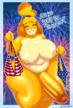 american_flag american_flag_bikini anthro belly big_butt big_penis bikini butt clothing flag_bikini flag_swimwear genitals gynomorph happy holding_bikini holding_bikini_bottom holding_bikini_top holding_clothing holding_object holding_swimwear holidays huge_butt huge_penis hyper intersex nationalism nude nude_anthro nude_gynomorph nude_intersex overweight overweight_anthro overweight_gynomorph overweight_intersex patriotism penis politics smile smiling_at_viewer solo swimwear thick_thighs two-piece_swimsuit united_states_of_america wide_hips lemonugget 4th_of_july animal_crossing nintendo isabelle_(animal_crossing) canid canine canis domestic_dog mammal shih_tzu toy_dog absurd_res hi_res