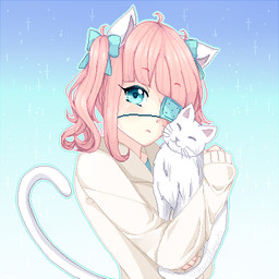 accessory ambiguous_gender anthro bow_ribbon duo eye_patch eyewear female feral hair hair_accessory hair_bow hair_ribbon looking_at_viewer ribbons tail yumemin animal_humanoid cat_humanoid felid felid_humanoid feline feline_humanoid humanoid mammal mammal_humanoid 1:1 low_res
