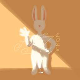 4_fingers anthro bodily_fluids cum faceless_anthro faceless_character faceless_male fingers foreskin fur genital_fluids genitals gesture hand_on_hip leaking leaking_cum leaking_penis light long_ears male nipples penis shadow simple_background snout solo standing waving waving_hand white_body white_fur valken_holmes nameless_character lagomorph leporid mammal rabbit 1:1 2026 dated lighting watermark