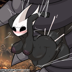 ambiguous_penetration anthro anthro_focus anthro_on_feral anthro_penetrated areola arms_bent balls bent_legs bestiality big_areola big_breasts black_body black_eyes blush blush_lines bodily_fluids bouncing_breasts breasts butt cum cum_inflation cum_inside duo empty_eyes erection eyebrows eyelashes female female_anthro female_focus female_penetrated feral feral_penetrating feral_penetrating_anthro feral_penetrating_female forced genital_fluids genitals hollow_eyes horn inflation larger_feral larger_male male male/female male_feral male_penetrating male_penetrating_female motion_lines mouthless nipples noseless penetration penile penile_penetration penis purple_areola purple_nipples rape restrained sex size_difference smaller_anthro smaller_female solo_focus sweat sweatdrop text thick_thighs wide_hips dankodeadzone hollow_knight:_silksong hollow_knight_(franchise) team_cherry bell_beast hornet_(hollow_knight) arthropod insect 2025 artist_name cel_shading digital_media_(artwork) hi_res shaded url female_(lore)