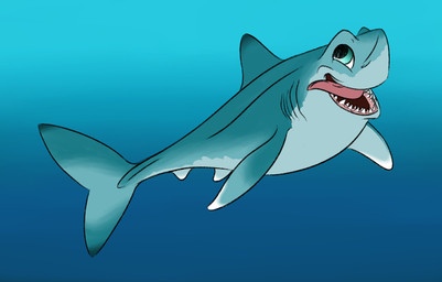blue_background blue_body blue_eyes blue_fin dorsal_fin feral fin male shark_tail shark_teeth simple_background solo tongue tongue_out underwater water dreamworks puss_in_boots_(franchise) perrito_(puss_in_boots) aquatic fish shark 2023 crossover hi_res