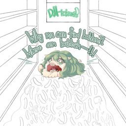 baby_talk bodily_fluids container crying female female_feral feral food fur green_eyes green_hair green_text hair jar open_mouth pickle_(food) screaming shelf solo supermarket tears teeth text white_body white_fur young young_female young_feral yellowcottoncandy030 fluffy_pony fluffy_pony_(species) mammal 1:1 2025 digital_media_(artwork) english_text hi_res partially_colored