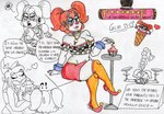 alternate_universe anthro bell big_breasts blue_eyes bottomwear breasts cleavage clothed clothing clown clown_nose collar dessert dream_retreat duo female five_sensations_with_frenni's food footwear hair high_heels ice_cream jingle_bell legwear machine makeup miniskirt monster_girl_(genre) navel nightclub obese obese_female orcanessa overflowing_breasts overweight overweight_female pigtails purple_district red_hair shoes short_hair skirt slightly_chubby slightly_chubby_female slim slim_female stockings tail thick_thighs white_body white_skin wide_hips dibujuani five_nights_at_freddy's scottgames sister_location celia_b0 circus_baby_(fnaf) animal_humanoid animatronic cetacean cetacean_humanoid dolphin humanoid mammal marine marine_humanoid oceanic_dolphin orca orca_humanoid robot robot_humanoid toothed_whale absurd_res hi_res sketch traditional_media_(artwork)