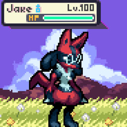 anthro cloud detailed_background eyewear female game_ui gender_transformation glasses level_drain male solo transformation caimbra12 nintendo pokemon generation_2_pokemon generation_4_pokemon lucario miltank pokemon_(species) 1:1 animated digital_media_(artwork) pixel_(artwork) pixel_animation