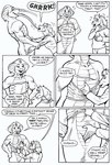 after_kiss anthro apode black_and_white blush clothing comic dialogue draconcopode duo english_text equid equine female fingering flat_chested fondling foreplay furgonomics furry-specific_piercing gustav_(here_there_be_dragons) hands_on_hips here_there_be_dragons horse interspecies karno larger_female legless line_art male male/female mammal monochrome muscular muscular_female naga open_mouth open_smile oracle_ruzuya piercing reptile scalie serpentine size_difference smaller_male smile snake speech_bubble text tongue tongue_out vaginal vaginal_fingering
