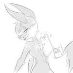 anthro canine cum cum_on_back female fox fur human human_on_anthro interspecies male mammal monochrome nude penis plain_background smile tailjob uncolored
Rating: Explicit
Score: 6
User: KiteHaseoTokio
Date: April 03, 2014