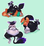 4_ears abdominal_bulge after_vore anal anal_penetration anal_vore anthro anthro_pred anthro_prey anus avian_pred balls belly big_belly big_butt big_tail biped black_body black_fur blush bodily_fluids butt caring cherry_blossom claws digested digestion duo facesitting feathered_wings feathers feet fingers flower fluffy fully_inside fur genital_fluids genitals green_body green_fur green_hair green_markings grin hair hand_on_another hand_on_balls hand_on_belly hand_on_leg hand_on_own_balls hand_on_own_belly hand_on_own_leg hand_on_own_thigh hand_on_thigh huge_belly innocent_expression inside inside_stomach kneeling looking_at_own_belly looking_at_prey looking_pleasured lying male male/male male_pred male_prey mane mane_hair markings melting mouth_closed multi_ear nude on_back open_mouth oral orange_body orange_fur organs paws penetration plant post_digestion prunus_(flower) puffy_anus purple_body purple_eyes purple_fur purple_hair questionable_consent raised_tail rimming rimming_male same_size_vore sex shark_tail sitting sitting_on_another slightly_chubby slightly_chubby_anthro slightly_chubby_male smile smirk smirking_at_partner smothering smug smug_expression smug_face smug_grin spread_anus spreading stomach struggling struggling_prey tail tail_feathers tail_outside thick_thighs tongue tongue_out vore weight_gain white_body white_fur white_markings willing_prey wings ridge_(artist) kanin_(kaninkfa) nexo_(nexotheshark) avali avian fish marine nardoragon shark whitespotted_bamboo_shark absurd_res hi_res