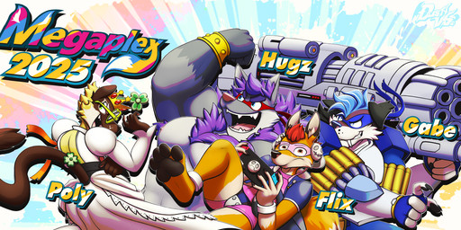 anthro black_pawpads blue_body blue_fur bottomwear brown_body brown_fur bulge chest_tuft clothing crown dress eyewear fangs fur glasses grey_body grey_fur group hair headgear hotpants long_fangs male mask muscle_tone muscular muscular_anthro muscular_male open_mouth open_smile pawpads paws pecs purple_hair shorts smile smirk smug smug_face teeth text tuft visor wearing_mask wedding_dress white_body white_fur wide_eyed yellow_body yellow_fur dustythebat nintendo nintendo_switch domestic_cat felid feline felis mammal english_text hi_res