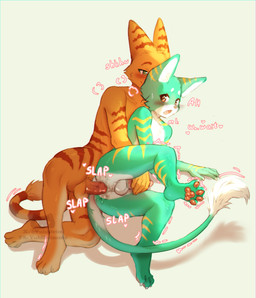 anal anal_penetration anthro duo lube lying male male/male on_side pawpads paws penetration raised_leg shaking_legs stroking_penis yukidrimurr ratchet_and_clank sony_corporation sony_interactive_entertainment omich_(v1d2p3d) ratchet_(ratchet_and_clank) lombax mammal absurd_res hi_res