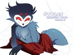 anthro beak bottomless butt clothed clothing feathers femboy looking_at_viewer male robe robe_only smile solo text ziffir helluva_boss stolas_(helluva_boss) avian bird demon owl owl_demon 4:3 digital_media_(artwork) hi_res