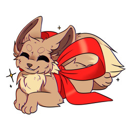 ambiguous_gender brown_body brown_fur cheek_tuft chest_tuft cute_fangs eyes_closed facial_tuft fangs feral fur happy head_tuft leg_tuft lying on_front quadruped ribbons simple_background smile solo tan_body tan_fur teeth tuft unsigned white_background bloominglynx nintendo pokemon eevee generation_1_pokemon pokemon_(species) 1:1 2022 digital_drawing_(artwork) digital_media_(artwork) full-length_portrait hi_res portrait