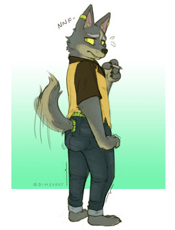 anthro biped bite biting_lip bodily_fluids cigarette claws clothed clothing diaper diaper_peekage diaper_under_clothing ear_piercing embarrassed feces flying_sweatdrops fully_clothed male nervous piercing pooping raised_tail shaking simple_background smoking soiled_diaper soiling soiling_diaper solo sweat sweatdrop tail text unclean_diaper unf used_diaper using_diaper vowelless vowelless_vocalization wearing_diaper dimsy canid canine canis mammal wolf digital_media_(artwork) english_text hi_res