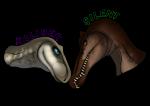 biped blue_eyes duo eye_contact female looking_at_another male simple_background teeth transparent_background kaliber the_isle dinosaur dromaeosaurid prehistoric_species reptile scalie spinosaurid spinosaurus theropod utahraptor velociraptor 2020 alpha_channel digital_media_(artwork)