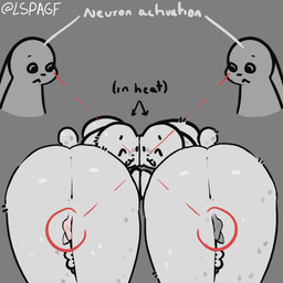 anthro anus backsack balls butt darkened_balls darkened_genitalia darkened_penis duo fur genitals group hand_holding in_heat male male/male penis presenting presenting_hindquarters scut_tail short_tail tail white_body white_fur lspagf neuron_activation random_bunny_(lspagf) animal_humanoid humanoid lagomorph lagomorph_humanoid mammal mammal_humanoid 1:1 absurd_res hi_res meme