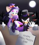 anthro big_eyes big_head cemetery clothed clothing duo female full_moon fully_clothed holidays magic_user male moon mostly_nude plant toony tree witch chocolatechippi halloween sega sonic_the_hedgehog_(series) rouge_the_bat shadow_the_hedgehog bat eulipotyphlan hedgehog mammal vampire 2018 absurd_res hi_res