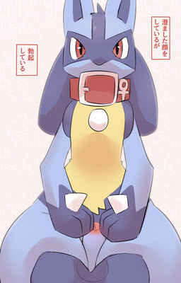 3_fingers anthro balls biped blue_balls blue_body blue_fur blue_penis chest_spike collar collar_only erection facial_markings fingers foreskin fur genitals glans glistening glistening_eyes gloves_(marking) grey_inner_ear grey_markings hand_spike head_markings humanoid_genitalia humanoid_penis looking_at_viewer male male_anthro markings multicolored_body multicolored_fur multicolored_penis nude nude_anthro nude_male partially_retracted_foreskin penis pink_eyes pink_glans pink_penis pointy_ears prick_ears red_collar simple_background solo spikes spikes_(anatomy) text two_tone_penis white_background yellow_body yellow_fur pu_sukebe nintendo pokemon canid canine generation_4_pokemon lucario mammal pokemon_(species) 2021 digital_drawing_(artwork) digital_media_(artwork) japanese_text translated