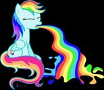 blue_body bodily_fluids eyes_closed female feral hair multicolored_hair multicolored_tail rainbow_hair rainbow_tail simple_background sitting solo tail technicolor_yawn transparent_background vomit vomiting wings parclytaxel hasbro my_little_pony mythology fan_character equid equine mammal mythological_creature mythological_equine pegasus filth 2020 absurd_res alpha_channel hi_res signature