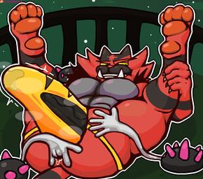 abs ambiguous_gender anal anal_fingering anthro big_bulge big_butt big_penis black_body black_fur black_penis bodily_fluids bulge bulge_focus butt claws clenched_teeth clothed clothing dripping erection erection_under_clothing excessive_genital_fluids excessive_precum excited_expression excited_for_sex excited_male exposed_bulge exposed_butt fangs feet feral finger_claws fingering fingers fur genital_fluids genitals group hand_on_leg hand_on_thigh huge_penis interspecies jockstrap jockstrap_only jocktrap leaking_precum male male/male male_fingered male_fingering male_fingering_male multicolored_body multicolored_fur muscular muscular_anthro muscular_male musk musky_penis pawpads pecs penis precum precum_drip precum_through_clothing precum_through_underwear red_body red_fur smile spread_legs spreading striped_body striped_fur stripes tail teeth tenting thick_penis topless underwear underwear_only wet wet_clothing white_hands yellow_sclera velvetdraw nintendo pokemon aquatic echinoderm echinozoan felid feline felis generation_7_pokemon incineroar mammal pantherine pokemon_(species) pyukumuku sea_urchin tiger hi_res