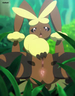 anthro anus censored_anus censored_genitalia censored_pussy crouching detailed_background female genitals looking_pleasured masturbation pixelated pussy solo spread_legs spreading vaginal vaginal_masturbation godoy nintendo pokemon generation_6_pokemon mega_evolution mega_lopunny pokemon_(species) animated censored mosaic_censorship no_sound short_playtime webm