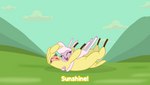 alpaca bovid camelid caprine cloud cloven_hooves duo feral grass happy head_tuft hi_res hitsuji hooves hug lyrics mammal mountain paprika_paca_(tfh) plant pom_(tfh) pompadour sheep simple_background smile smile_hd text them's_fightin'_herds tuft