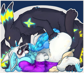 age_difference animal_genitalia animal_penis big_penis black_body blush bodily_fluids border canine_genitalia canine_penis clothed clothing cum cum_from_penis cum_on_face cum_on_self duo ejaculation erection face_lick feral frottage fur genital_fluids genitals knot knotted_penis leaking leaking_penis leaking_precum licking male male/male multicolored_body multicolored_fur nude open_mouth partially_clothed penile penis penises_touching precum precum_on_clothing precum_on_face precum_on_penis precum_on_self sex simple_background tail teeth tongue tongue_out white_body white_border white_fur cactie nintendo pokemon spike_lightning spirit_(riovee) canid canine eevee eeveelution generation_1_pokemon generation_2_pokemon generation_4_pokemon hybrid mammal pokemon_(species) riolu umbreon absurd_res hi_res father_(lore) father_and_child_(lore) father_and_son_(lore) incest_(lore) parent_(lore) parent_and_child_(lore) parent_and_son_(lore) son_(lore)