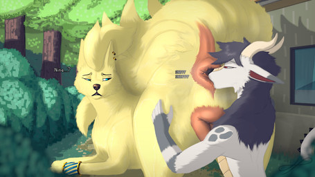 anal animal_genitalia animal_vulva anthro anthro_on_feral anus anus_focus bestiality big_anus big_butt big_vulva bracelet butt butt_sniffing canine_genitalia canine_vulva detailed_anus dialogue ear_piercing female feral fluffy fluffy_hair fluffy_tail forest forest_background fur genitals gold_(metal) gold_jewelry grass hair horn interspecies jewelry looking_at_anus looking_back male male/female male_on_feral male_rimming_female mane musk musk_play musk_sniffing musky_anus musky_butt musky_vulva nature nature_background nose_to_anus piercing plant pokephilia puffy_anus raised_tail scales size_difference smelly smelly_anus smelly_butt sniffing tail tail_anus tail_tuft thick_thighs tree tuft ventral_scales vulva wide_hips hazed01 mythology nintendo pokemon iridius canid canine dragon furred_dragon furred_scalie generation_1_pokemon hybrid mammal mythological_creature mythological_scalie ninetales pokemon_(species) scalie absurd_res detailed hi_res