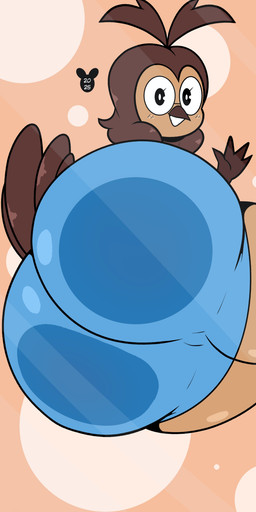 4_fingers anthro beak biped black_eyes blue_clothing clothed clothing eyelashes eyewear feathers female fingers glasses hair looking_at_viewer looking_down open_mouth pupils sitting solo tail tail_feathers white_pupils luanctoons mandy_(luanctoons) avian bird owl 2025 absurd_res hi_res