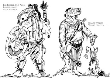 anthro armor arrow_(weapon) beak blood bodily_fluids bottomwear braided_hair clothed clothing corpse dagger death ear_piercing group hair headgear helmet loincloth mace male melee_weapon piercing ranged_weapon shield simple_background slightly_chubby standing teeth topless tusks weapon white_background scravagghiupilusu959 glorantha anatid anseriform avian bird duck humanoid troll_(mythology) black_and_white monochrome