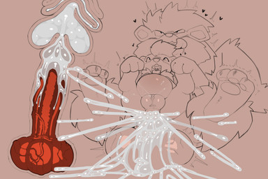 anal anal_knotting anal_penetration animal_genitalia animal_penis balls big_balls big_penis bodily_fluids canine_genitalia canine_penis chair_position cum cum_in_ass cum_inflation cum_inside ejaculation excessive_cum excessive_genital_fluids eye_roll female feral feral_on_feral from_behind_position genital_fluids genitals huge_balls huge_penis hyper hyper_balls hyper_genitalia hyper_penis inflation internal knot knotted_penis knotting looking_pleasured male male/female penetration penis plump_labia retracted_balls sex size_difference vaginal_fluids vaginal_squirting vaginal_squirting_while_penetrated vein veiny_balls veiny_knot veiny_penis vulva savourysausages nintendo pokemon arcanine generation_1_pokemon growlithe pokemon_(species) 2026 hi_res monochrome sketch