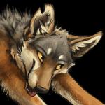 1:1 2016 alpha_channel ambiguous_gender black_body black_eyes black_fur black_nose brown_body brown_fur bust_portrait canid canine canis coyote digital_media_(artwork) feral fur icon kenket looking_aside looking_up mammal multicolored_body multicolored_fur pink_tongue playful portrait reaction_image sharp_teeth side_view simple_background smile solo sticker tan_sclera teeth tongue tongue_out transparent_background white_body white_fur yellow_sclera