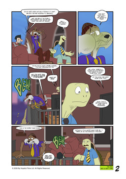 anthro balcony bodily_fluids clothing dialogue electronics freaking_out humor male profanity soap_opera television television_show text vomit vomiting watching_television yelling andrew_kaiko unifursity_(series) little_tim_(unifursity) toby_g._coy_(unifursity) toothie_(unifursity) canid canine canis coyote mammal mouse murid murine reptile rodent scalie tortoise turtle absurd_res comic english_text hi_res