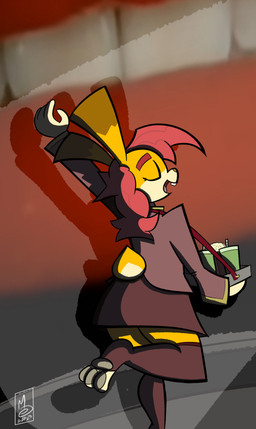 anthro beverage bottomwear buckteeth butt clothed clothing container eyebrows eyes_closed feet female food footwear fur hair legwear lips movie_screen movie_theater open_mouth paws popcorn public raised_bottomwear raised_clothing raised_skirt raised_tail red_hair shirt simple_background skirt smile socks soda soda_cup solo stockings straps tail teeth thick_eyebrows toeless_legwear toeless_stockings toes tongue topwear usher_outfit sebaku the_rocky_horror_picture_show jelly-limos lagomorph leporid mammal rabbit absurd_res digital_media_(artwork) hi_res