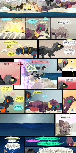 ambiguous_gender dialogue fantasy female feral flute group lake male musical_instrument post-apocalyptic pregnant text wind_instrument woodwind_instrument thepatchedragon dragonscape mythology bid_(thepatchedragon) forl_(thepatchedragon) gila_(thepatchedragon) hiker_(thepatchedragon) jat_(thepatchedragon) dinosaur dragon drekir mythological_creature mythological_scalie prehistoric_species reptile scalie theropod absurd_res comic hi_res