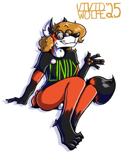 5_fingers anthro balls barefoot barely_visible_balls barely_visible_genitalia biped black_body black_clothing black_fur black_nose black_shirt black_topwear blonde_hair bottomless brown_pawpads button_(fastener) cheek_tuft claws clothed clothing dipstick_tail drop_shadow ear_tuft eyebrow_through_hair eyebrows eyelashes eyewear facial_tuft feet finger_claws fingers foot_tuft fur genitals glasses gloves_(marking) gynomorph hair intersex leg_markings lgbt_pride markings neck_tuft pawpads pointy_ears prick_ears pride_colors red_body red_fur round_glasses shadow shirt simple_background smile snout socks_(marking) solo tail tail_markings text text_on_clothing text_on_shirt text_on_topwear topwear transgender_pride_colors translucent translucent_hair tuft wearing_glasses white_background white_body white_fur thewolfever linux xenia_(linux) canid canine fox mammal red_fox true_fox 2025 3:4 artist_name dated english_description hi_res trans_(lore) trans_woman_(lore)