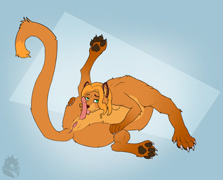 4_toes animal_genitalia animal_penis anus auto_penis_lick autofellatio bedroom_eyes black_nose blue_background breasts brown_paws brown_tail butt claws digitigrade erection eyebrows feet flexible fluffy fur genitals gradient_background green_eyes hair half-closed_eyes herm hindpaw humanoid_genitalia humanoid_vulva inner_ear_fluff intersex licking long_tail looking_at_viewer lying masturbation multicolored_body multicolored_fur narrowed_eyes nipples nude on_back oral oral_masturbation orange_body orange_fur pawpads paws penile penile_masturbation penis penis_lick pink_vulva presenting presenting_anus presenting_vulva raised_tail sackless seductive self_lick sex simple_background solo spread_legs spreading tail tail_anus tail_tuft tan_body tan_fur toe_claws toes tongue tongue_out tuft two_tone_body two_tone_fur vulva raubr1tter chakat cougar cougar_taur felid felid_taur feline feline_taur felis mammal mammal_taur taur better_version_at_source