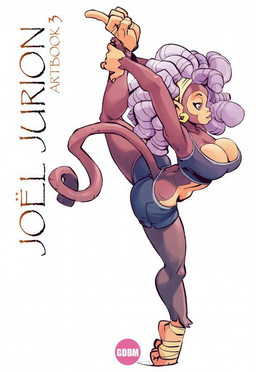 anthro bra clothing ear_piercing ear_ring feet female fur hair long_hair piercing purple_hair ring_piercing short simple_background solo stretching tail tiptoes underwear white_background joel_jurion_(artist) haplorhine mammal monkey primate