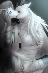 anthro breasts clothing duo eyes_closed female female/female googous holding_breast kiss_on_lips kissing navel nipples panties reaching_down_pants underwear hoofsoedm bloodborne fromsoftware helluva_boss mythology sony_corporation sony_interactive_entertainment loona_(helluva_boss) vicar_amelia canid canid_demon canine demon hellhound mammal mythological_canine mythological_creature 2022 digital_drawing_(artwork) digital_media_(artwork) hi_res