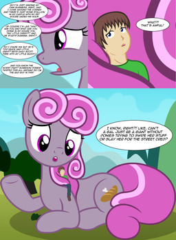 cutie_mark dialogue duo female larger_female macro male size_difference smaller_male text badumsquish hasbro my_little_pony anon fan_character generic_messy_hair_anime_anon earth_pony equid equine horse human mammal pony 2015 absurd_res english_text hi_res