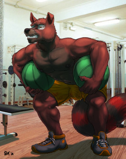 2014 abs anthro ball biceps black_nipples brown_eyes brown_fur brown_nose bulge canine claws clenched_teeth clothed clothing crouching dog exercise fangs footwear fur gym half-dressed male mammal muscles nipples pecs pose red_fur rov shoes shorts solo stripes sweat teeth toned topless whiskers
Rating: Questionable
Score: 6
User: deadmen2
Date: February 26, 2015 2014 abs anthro ball biceps black_nipples brown_eyes brown_fur brown_nose bulge canine claws clenched_teeth clothed clothing crouching dog exercise fangs footwear fur gym half-dressed male mammal muscles nipples pecs pose red_fur rov shoes shorts solo stripes sweat teeth toned topless whiskers
Rating: Questionable
Score: 6
User: deadmen2
Date: February 26, 2015