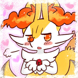 3_fingers :o ambiguous_gender anthro arm_tuft big_tail biped black_body black_fur blush blush_lines blush_stickers border breath cheek_tuft chest_tuft facial_tuft fingers fluffy fluffy_tail food front_view fur gift heart_symbol holding_object holidays inner_ear_fluff looking_at_viewer multicolored_body multicolored_fur nude object_in_tail open_mouth orange_body orange_eyes orange_fur orange_nose outline pointy_ears prick_ears shoulder_tuft shrimp_(food) snout solo standing tail tuft white_body white_fur yellow_body yellow_fur yellow_tail annyui0611 nintendo pokemon valentine's_day braixen canid generation_6_pokemon mammal pokemon_(species) 1:1 2022 digital_media_(artwork) half-length_portrait hi_res japanese_description portrait shaded translated_description