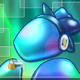 abstract_background ambiguous_gender anthro blue_body blush frutiger_aero glistening glistening_body horn implied_transformation solo y2k_(graphic_design) sexotheque microsoft microsoft_windows mythology windows_vista equid equine horse mammal mythological_creature mythological_equine unicorn 1:1 2026 digital_media_(artwork) hi_res icon