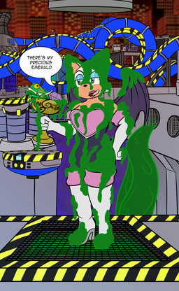 anthro big_breasts breasts chaos_emerald chemical_plant clothed clothing covered_in_goo covered_in_slime detailed_background dialogue eyeshadow female feral footwear fur gem gloves gunge handwear humor makeup male messy overweight purple_body purple_fur slapstick slapstick_humor slime speech_bubble text wings gunge-rat idw_publishing sega sonic_the_hedgehog_(comics) sonic_the_hedgehog_(idw) sonic_the_hedgehog_(series) big_the_cat froggy_(sonic) rouge_the_bat amphibian bat domestic_cat felid feline felis frog mammal absurd_res comic digital_media_(artwork) english_text hi_res