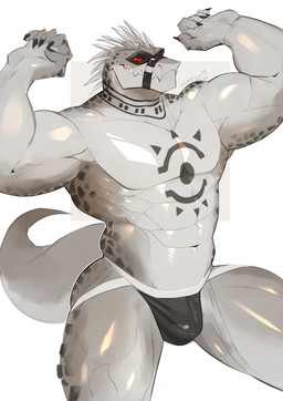 abs anthro barazoku big_muscles chest_tattoo clothed clothing grin huge_muscles jockstrap jockstrap_only male manly muscular muscular_anthro muscular_arms muscular_legs muscular_male muscular_thighs partially_clothed red_sclera seductive sharp_teeth smile solo spikes spikes_(anatomy) tail tattoo teeth thick_arms thick_thighs topless underwear underwear_only tukeso1 dislyte lilith_games daylon_(dislyte) crocodile crocodilian reptile scalie absurd_res hi_res