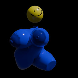 areola armless big_areola big_breasts blue_body blue_skin bouncing_breasts breasts disembodied_head female floating glistening glistening_body huge_breasts huge_thighs hyper hyper_breasts legless nipples puffy_areola puffy_nipples smiley_face solo thick_thighs yellow_head radicalmale humanoid animated